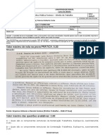 Avaliação Pratica Forense - Direito Do Trabalho 1 Bim 2021