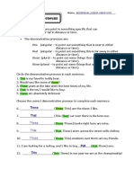 Demonstrative Pronouns Guide