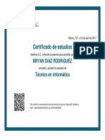 Certificación Técnico en Informática