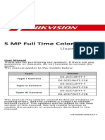 UD14582B-B - Baseline - 5 MP Full Time Color Bullet & Turret Camera User Manual - V1.0.0 - 20191017