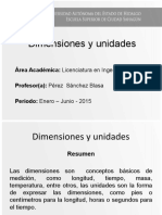 Dimensiones y Unidades