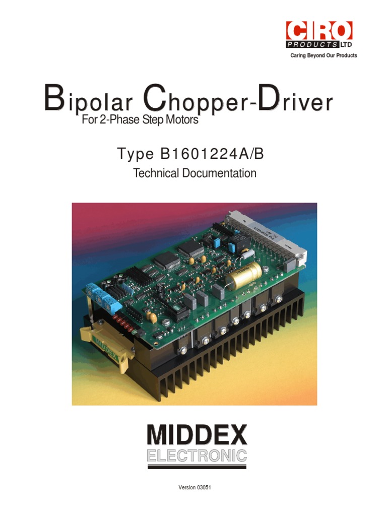 Bipolar Chopper-Driver For 2-Phase Step Motors: Technical Documentation ...