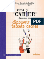 Petit Cahier Dexercices Pour Découvrir Ses Talents Cachés by Xavier Cornette de Saint Cyr (Cyr, Xavier Cornette de Saint)