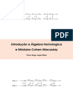 Introdução à Álgebra Homológica e Módulos Cohen-Macaulay