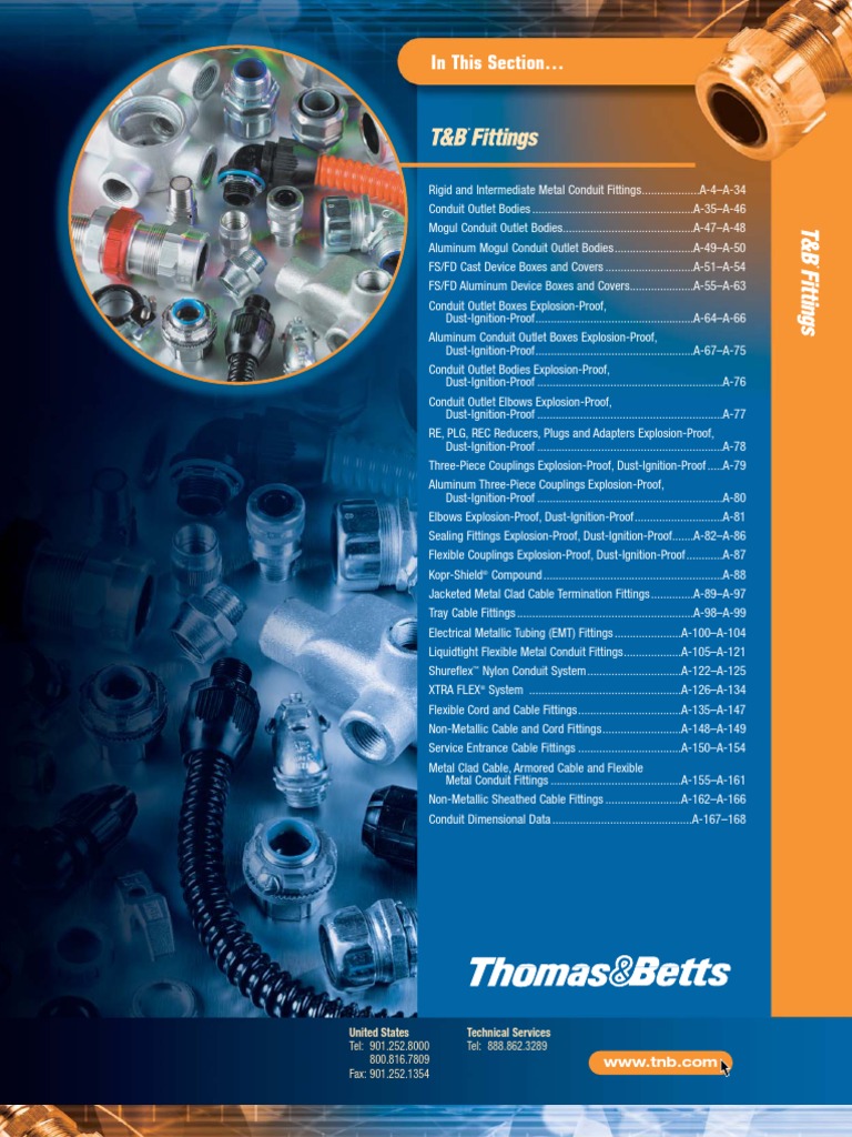 T&B Fittings | PDF | Corrosion | Electrical Wiring