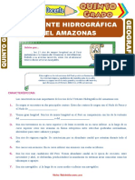 Vertiente Hidrográfica Del Amazonas para Quinto Grado de Primaria