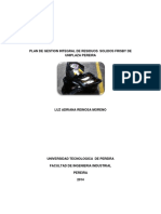 Plan de Gestion Integral de Residuos Solidos Frisby de Uniplaza Pereira