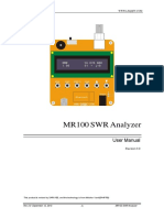 MR100 SWR Analyzer: User Manual