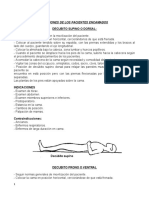 Anexo 5. POSICIONES DE LOS PACIENTES ENCAMADOS