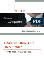 Transitioning To University