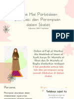 5 Perbedaan Perempuan Dan Laki-Laki Dalam Shalat