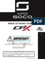 CPX Manual Garantia y Mantenimiento Supersoco