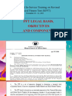 RPFT - Legal Basis, Objectives and Components