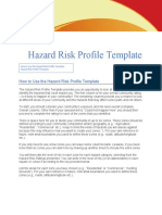 ADRP Hazard Risk Profile Template