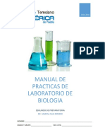 Manual de Practicas de Laboratorio de Biologia Segundo de Preparatoria MC Marissa Islas Romero Nombre Grado y Grupo No