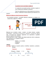 Balanceo Ecuaciones Quimicas Tanteo - Algebraico