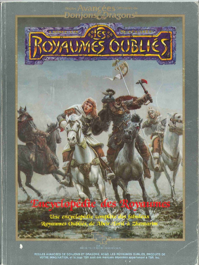 Boîte AD&D Les Royaumes Oubliés - 1987 Neuve TSR - Jeu De Rôle