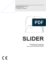 Slider: Instructions and Warnings For Installation and Use Instruções e Advertências para A Instalação e Utilização