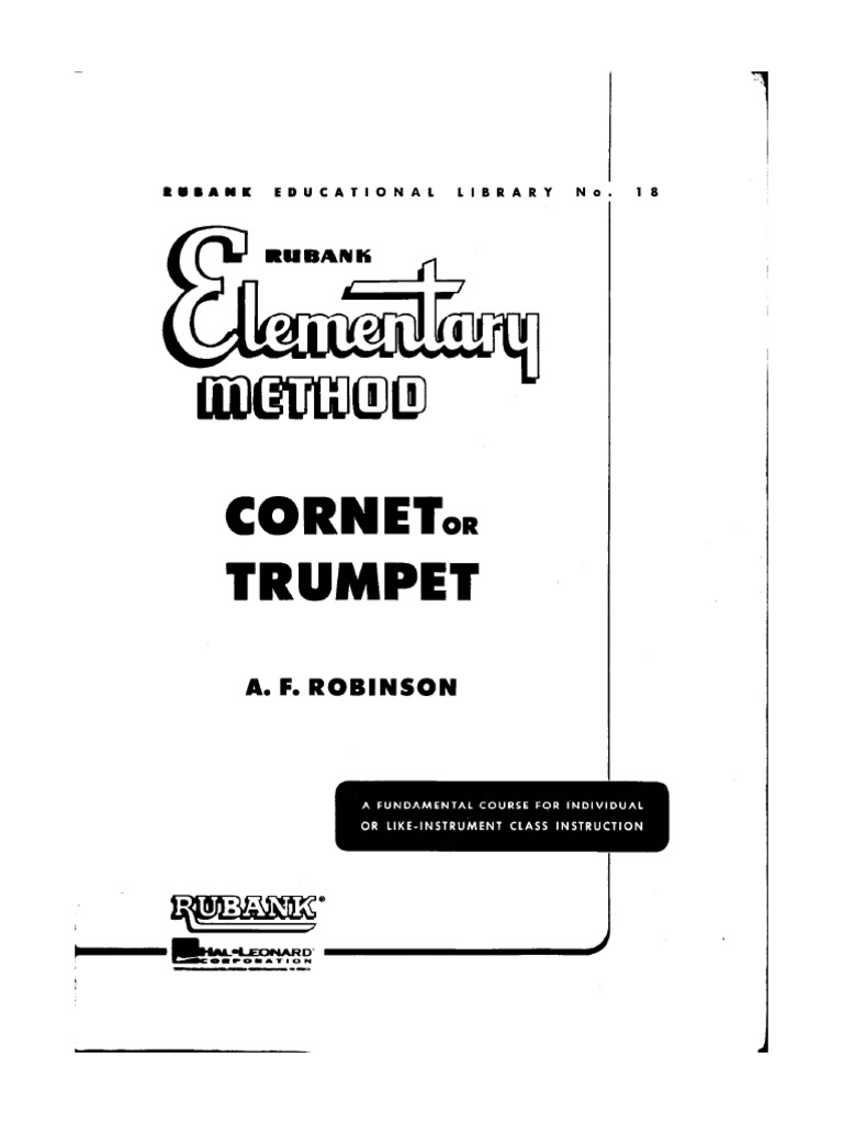 4 Rubank Elementary Method For Trumpet Pdf