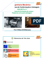 PCU Aula 3 e 4 - 13 Abr 2020 Mecanismo de Formação Do Cavaco e Fluido de Corte