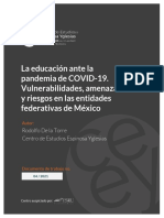 2021 Educación Pandemia Mexico.