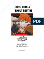Shoyo Hinata Workout PDF