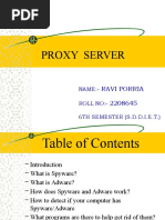 Proxy Server: Ravi Porria 2208645