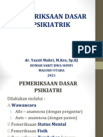 Pemeriksaan Dasar Psikiatrik Yazzit Koas-3