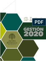 Informe de Gestion Jardin Botanico 2020