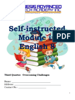 Self-Instructed Module in English 8: Third Quarter: Overcoming Challenges