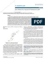 An Improved and Sensitive Method For Vitamin d3 Estimation by RPHPLC 2153 2435 1000410