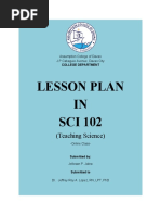 Onlineclass Lesson Plan in Sci 10