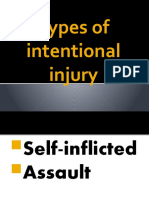 Types of Intentional Injury