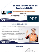 Diapositivas - Guía para Obtención Del Credencial SySO v2.0