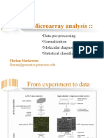 Microarray Analysis::: - Data Pre-Processing - Normalization - Molecular Diagnosis - Statistical Classification
