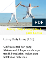 Activity Daily Living (ADL) Pada LANSIA