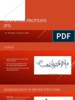 Tests For Proteins (P2) : By: Jerome S. Montano, RMT