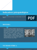 Indicadores psicopatológicos en diagnóstico