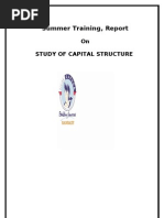 Download Project Report on Capital Structure by Gourav Sharma SN54022846 doc pdf