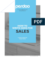 How to Write Sales OKRs