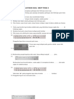 Latihan Soal SBDP Tema 3