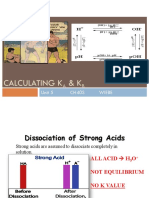 Calculating K & K: Unit 5 CH40S Wiebe