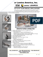 Solutions To Fit Your Special Applications: Manufacturing Capabilities