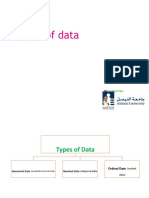 Types of Data: DR Hayat Khan