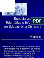 Especialización en Telemática e Informática UNA-DIP
