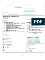 MAT 100 Formula Sheet