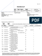 Packing Slip: Ship To: Bill To: Freight Forwarder