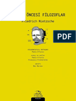 Platon Öncesi Filozoflar - Friedrich Nietzsche