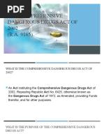 RA.9165 Summary | PDF | Fine (Penalty) | Crime & Violence