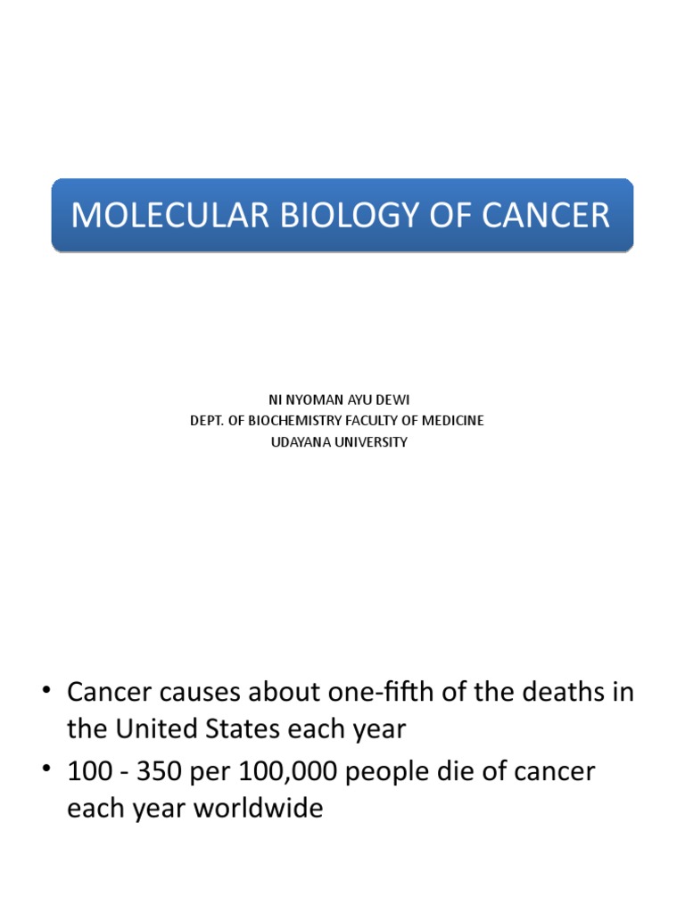 Understanding Cancer's Molecular Biology | PDF | Cell Cycle | Cancer
